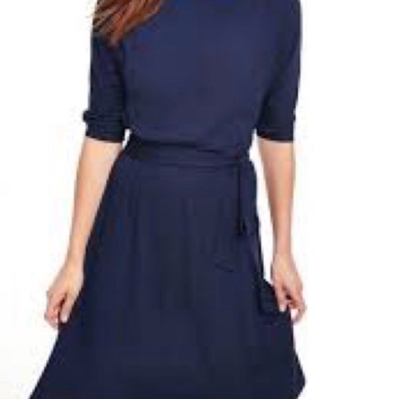 Boden Erica Belted Day Midi Dress 4Tall - Picture 2 of 4